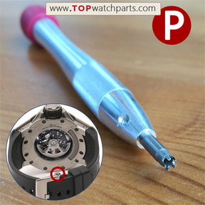 Stahl-Schraubendreher-Set für Uhren von Audemars Piguet, Bvlgari, Bulova, Blancpain, Oris, IWC, Richard Mille und Carl F. Bucherer