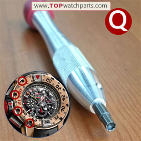 Stahl-Schraubendreher-Set für Uhren von Audemars Piguet, Bvlgari, Bulova, Blancpain, Oris, IWC, Richard Mille und Carl F. Bucherer