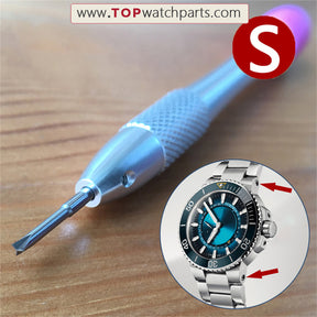 Stahl-Schraubendreher-Set für Uhren von Audemars Piguet, Bvlgari, Bulova, Blancpain, Oris, IWC, Richard Mille und Carl F. Bucherer