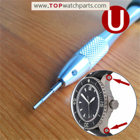 Stahl-Schraubendreher-Set für Uhren von Audemars Piguet, Bvlgari, Bulova, Blancpain, Oris, IWC, Richard Mille und Carl F. Bucherer