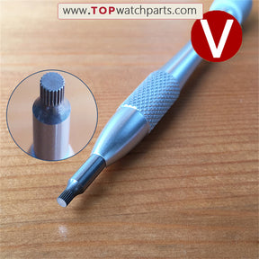 steel screwdriver set for Audemars Piguet,Bvlgari,Bulova,Blancpain,Oris,IWC,Richard Mille,Carl F.Bucherer watch