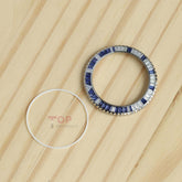 Moissanite/Blue Sapphire & Rubies Watch Bezel for Rolex GMT-Master II 40mm Watch