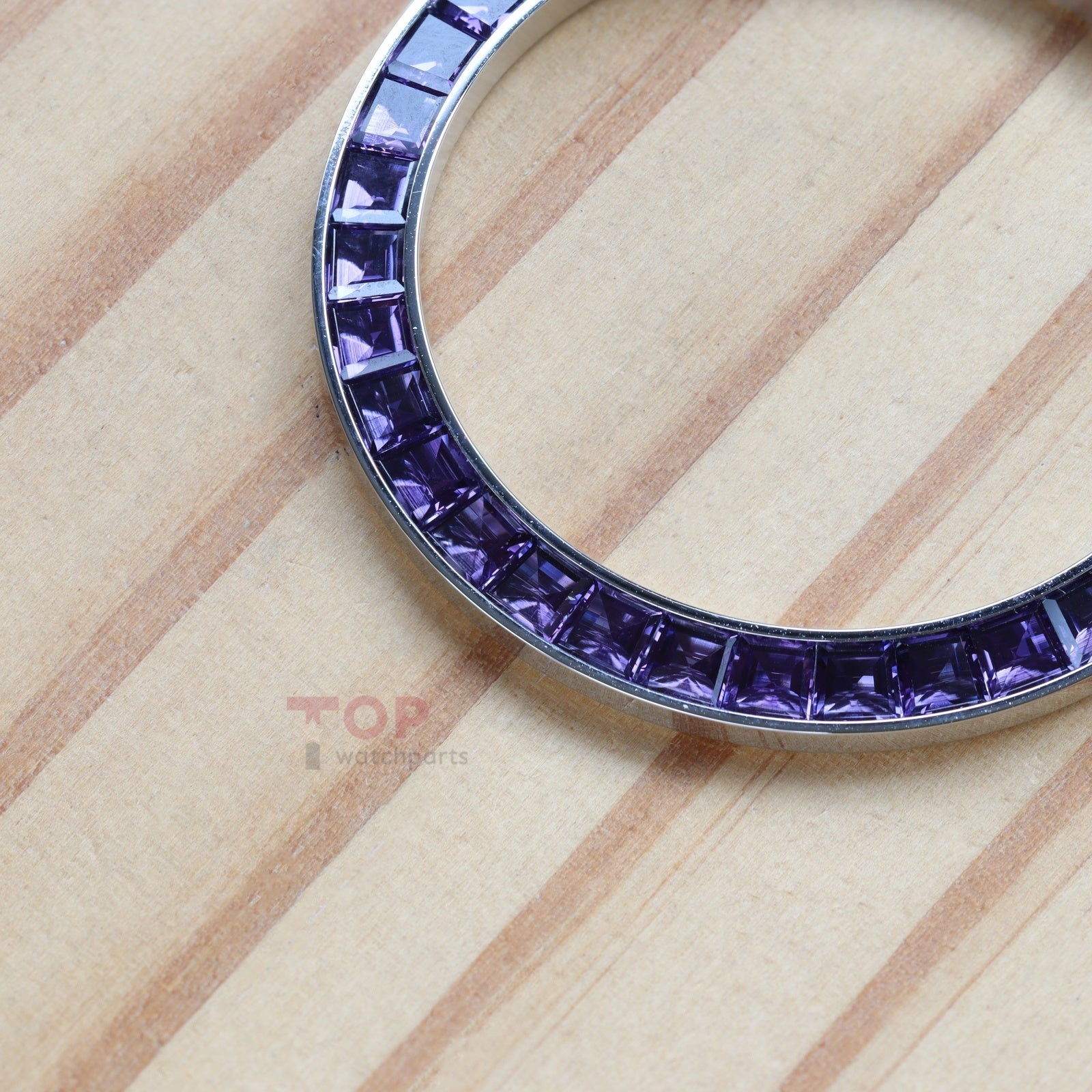 Synthetic Purple Spinel Bezel for Rolex Daytona 40mm Watch Gemstone
