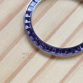 Synthetic Purple Spinel Bezel for Rolex Daytona 40mm Watch Gemstone