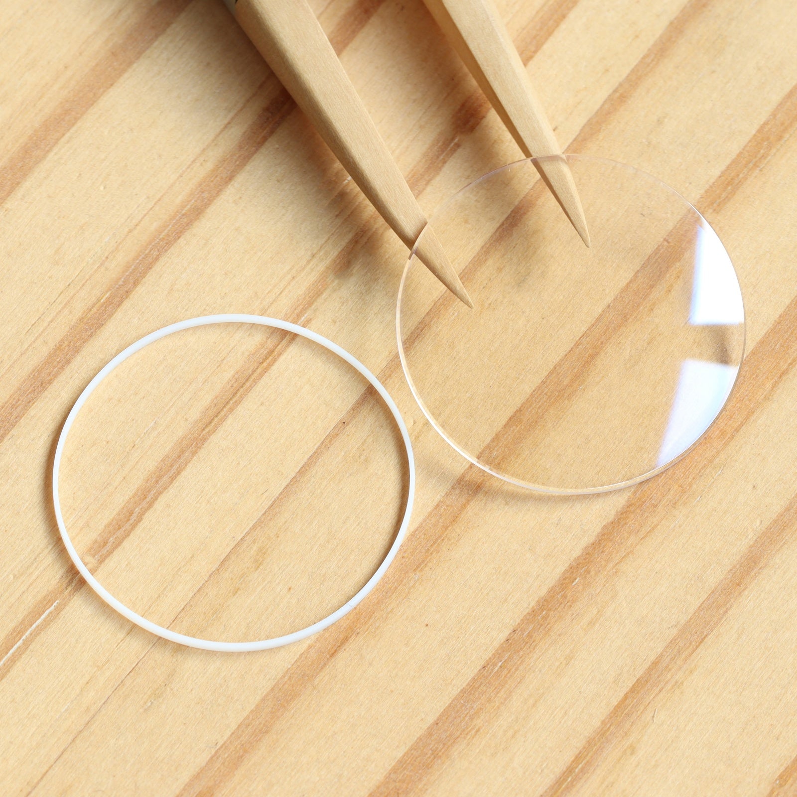 AR Coating Double Domed Watch Sapphire Crystal&Gasket for Blancpain Ladybird Quantième Complet 2360-2991 33.7mm Glass