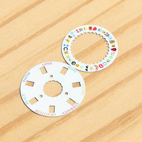 Puzzle Emoji Date Wheel Disc for Rolex Day-Date 36/40 Cal 3155/3255 Watch Calendar