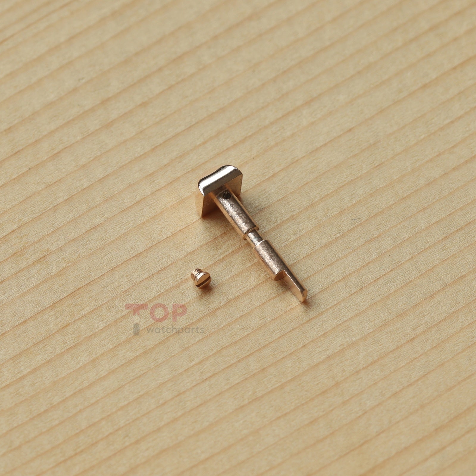 18K Rose Gold/Stainless Steel Watch Band Screw Tube Pin for Cartier Pasha WJ120151 42mm Watch