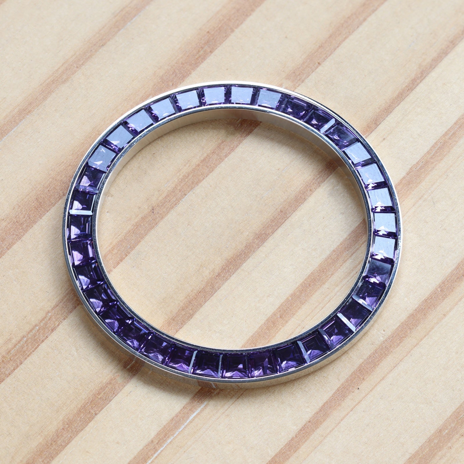 Synthetic Purple Spinel Bezel for Rolex Daytona 40mm Watch Gemstone