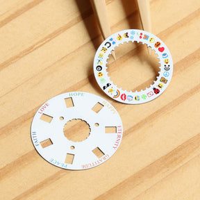 Puzzle Emoji Date Wheel Disc for Rolex Day-Date 36/40 Cal 3155/3255 Watch Calendar