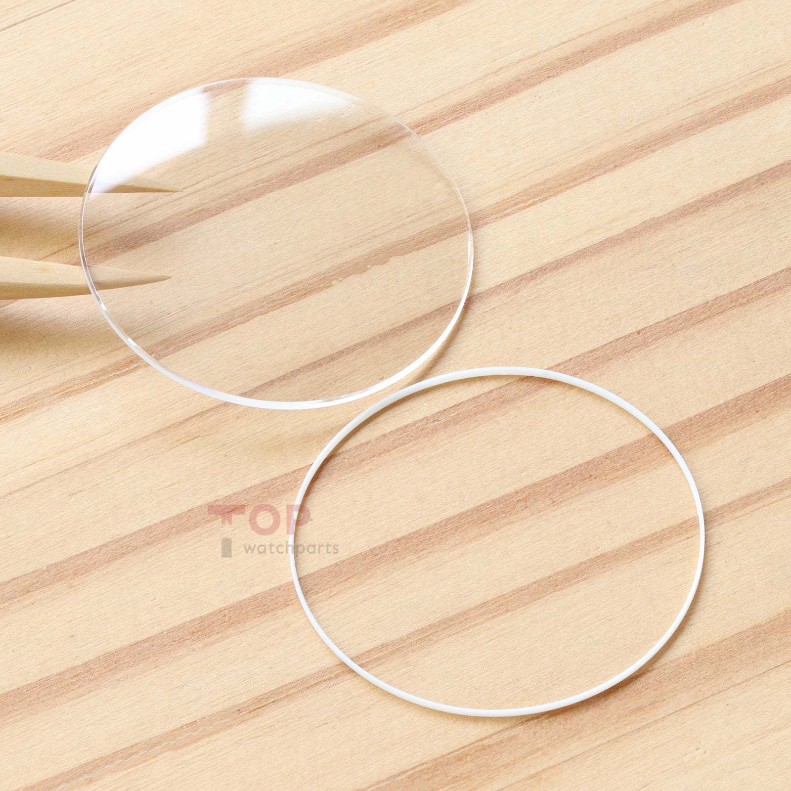 Double Domed Sapphire Crystal&Gasket for Vacheron Constantin VC Traditionnelle 43075 41mm Watch Glass