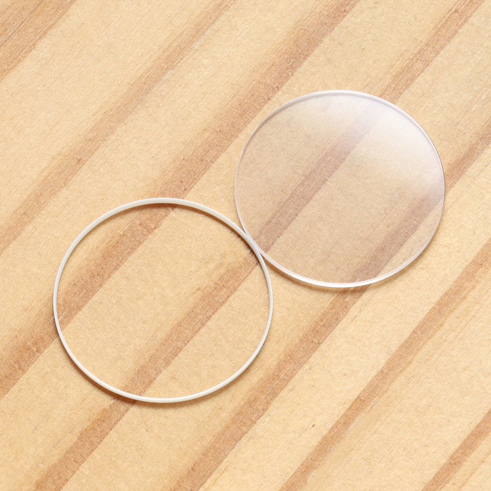 Round Flat Watch Sapphire Crystal&Gasket for Chopard Happy Sport 278291 32mm Glass