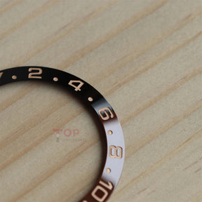 Lunette en céramique pour montre Rolex 126711 GMT-Master II Rootbeer Two Tone Rose Gold