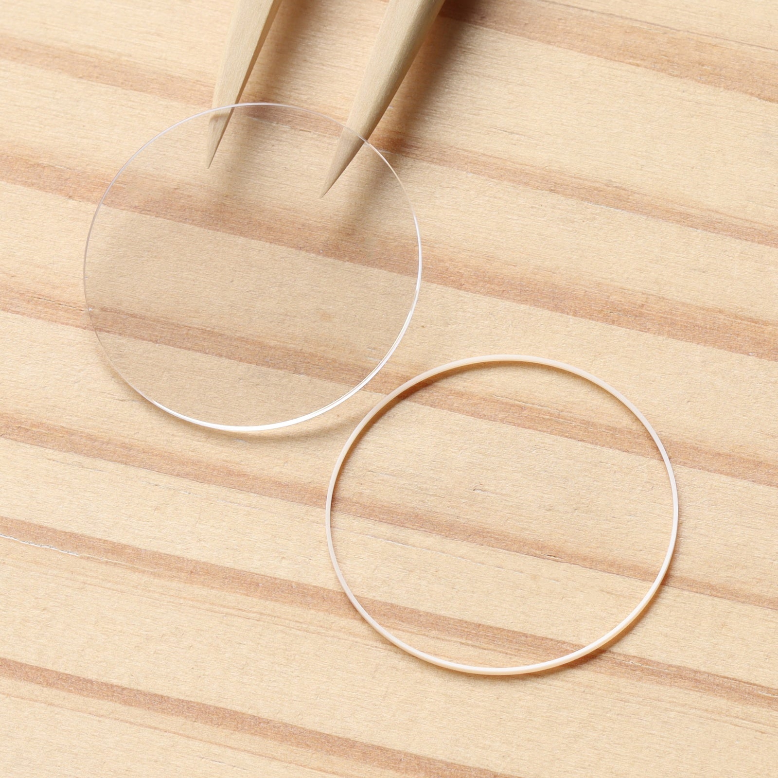 Watch Sapphire Crystal&Gasket for Vacheron Constantin VC Patrimony 85180/86180 Front&Case Back Glass