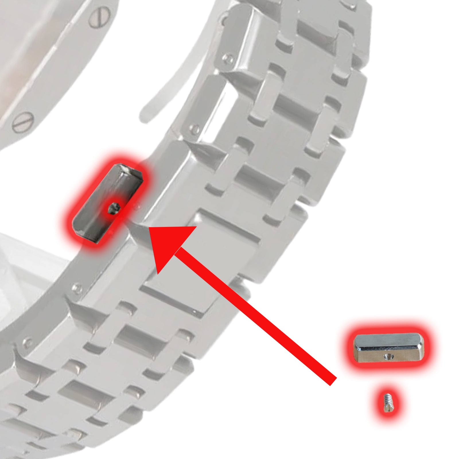 Watch Bracelet Buckle Pusher Cover Cap for Audemars Piguet 15202/15400 Royal Oak 39/41mm Watch