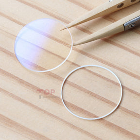 AR Coating Box-shaped Watch Sapphire Crystal&Gasket for IWC Da Vinci Chronograph IW376601 44mm Front&Case Back Glass