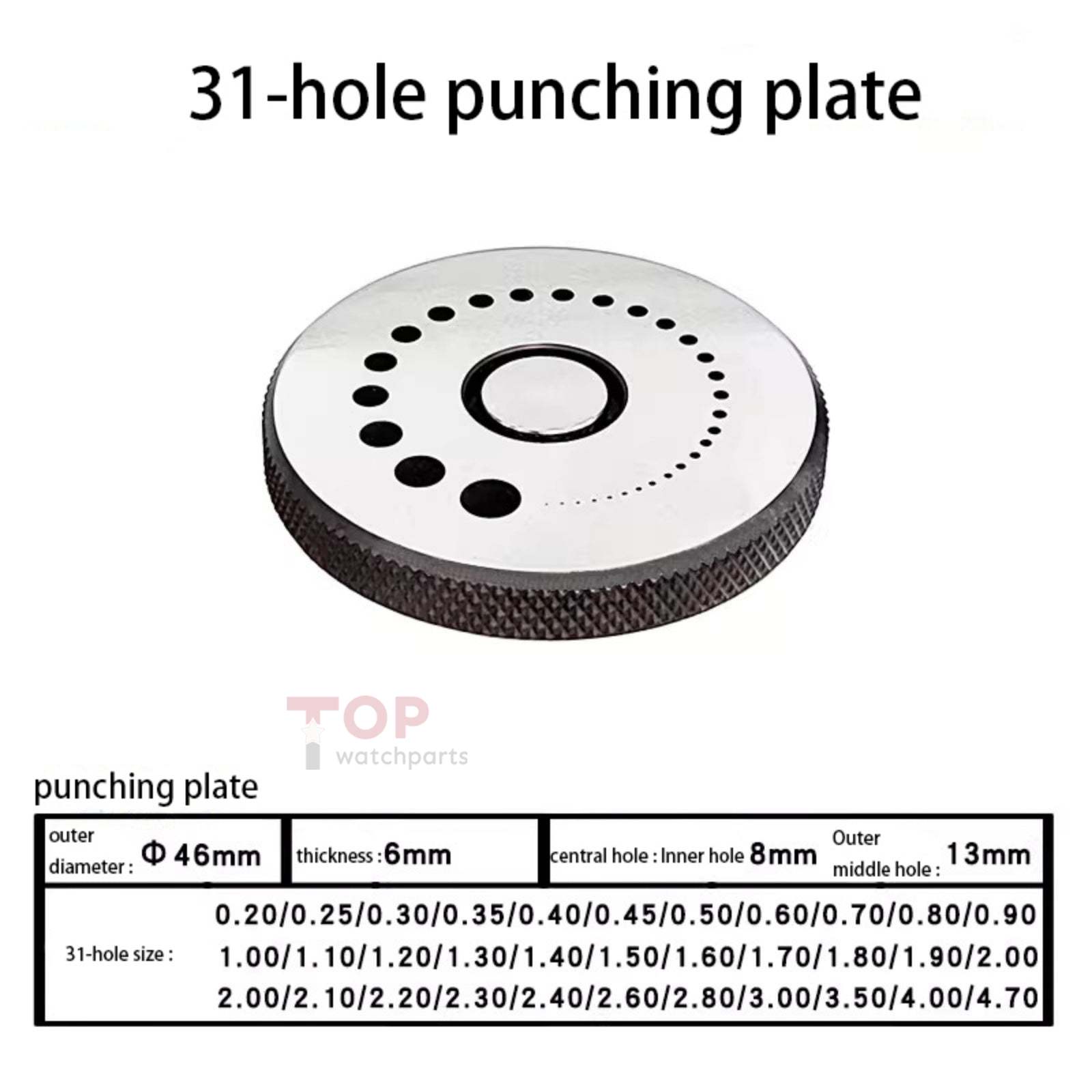 Professional Watchmaker Staking Set–Precision Punch&Anvil Bench Tool Kit for Pressing Hands&Balance Staffs&Gears&Rotor Bearing Screw