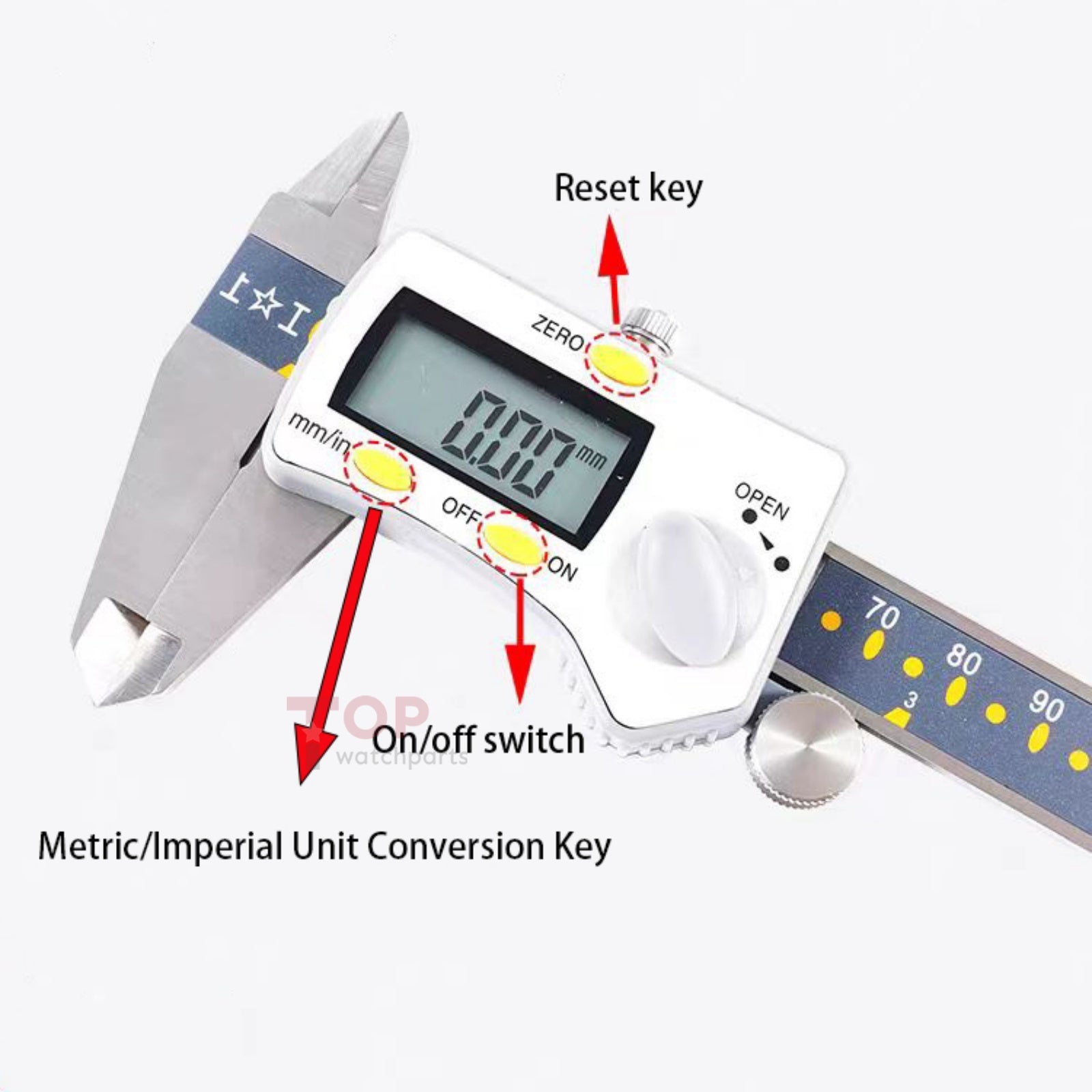 Stainless Steel Digital Caliper Vernier Micrometer Electronic Ruler Gauge Meter 150mm Measuring Tool