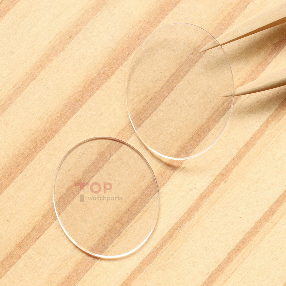 Ellipse Flat Watch Sapphire Crystal for Chopard Happy Sport 275362/278602 31.31x29mm Front&Case Back Glass