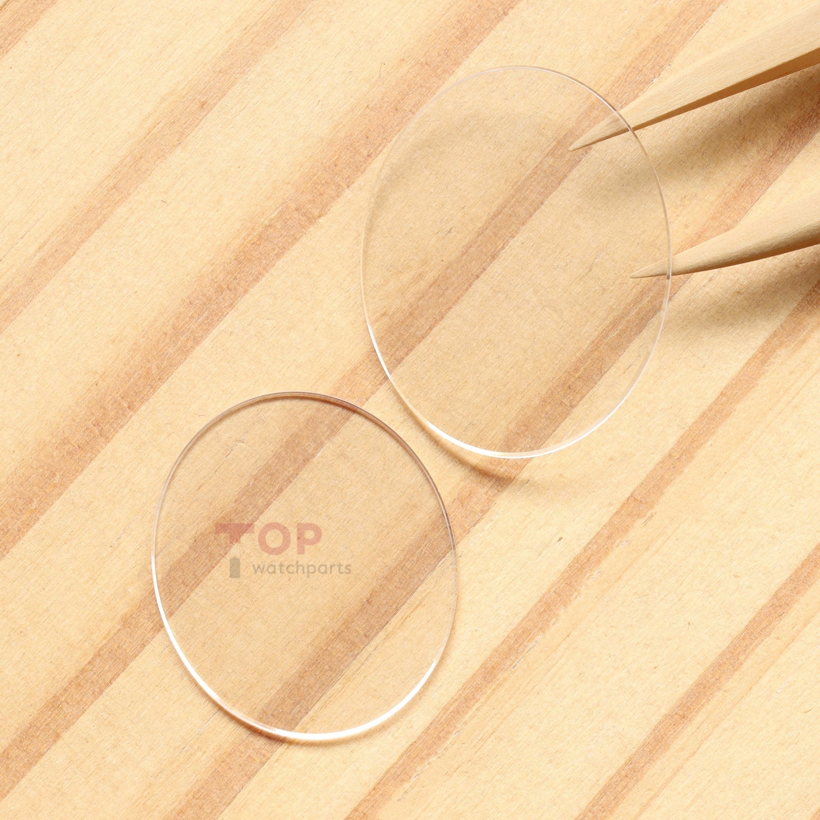Ellipse Flat Watch Sapphire Crystal for Chopard Happy Sport 275362/278602 31.31x29mm Front&Case Back Glass