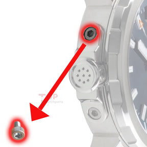 Watch Crown Side Fixing Screw for IWC Aquatimer IW3290 Automatic 42mm Watch Case Helium Escape Valve Hexagon