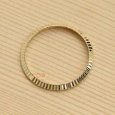 18K Gold Watch Bezel for Tudor 74033 Prince Date 34mm Fluted Ring