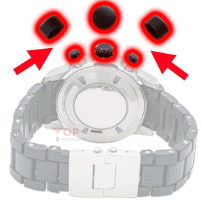 Rubber Watch Crown Pusher Cover Cap for Jaeger-LeCoultre Master Compressor Diving