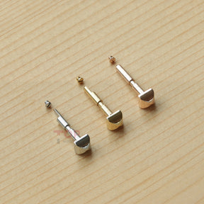 18K Rose Gold/Stainless Steel Watch Band Screw Tube Pin for Cartier Pasha WJ120151 42mm Watch