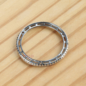 Fluted Bezel+Rubber Bezel Gasket+Click Spring+Tension Spring+Retaining Bezel for Rolex GMT-Master II 126710/116710