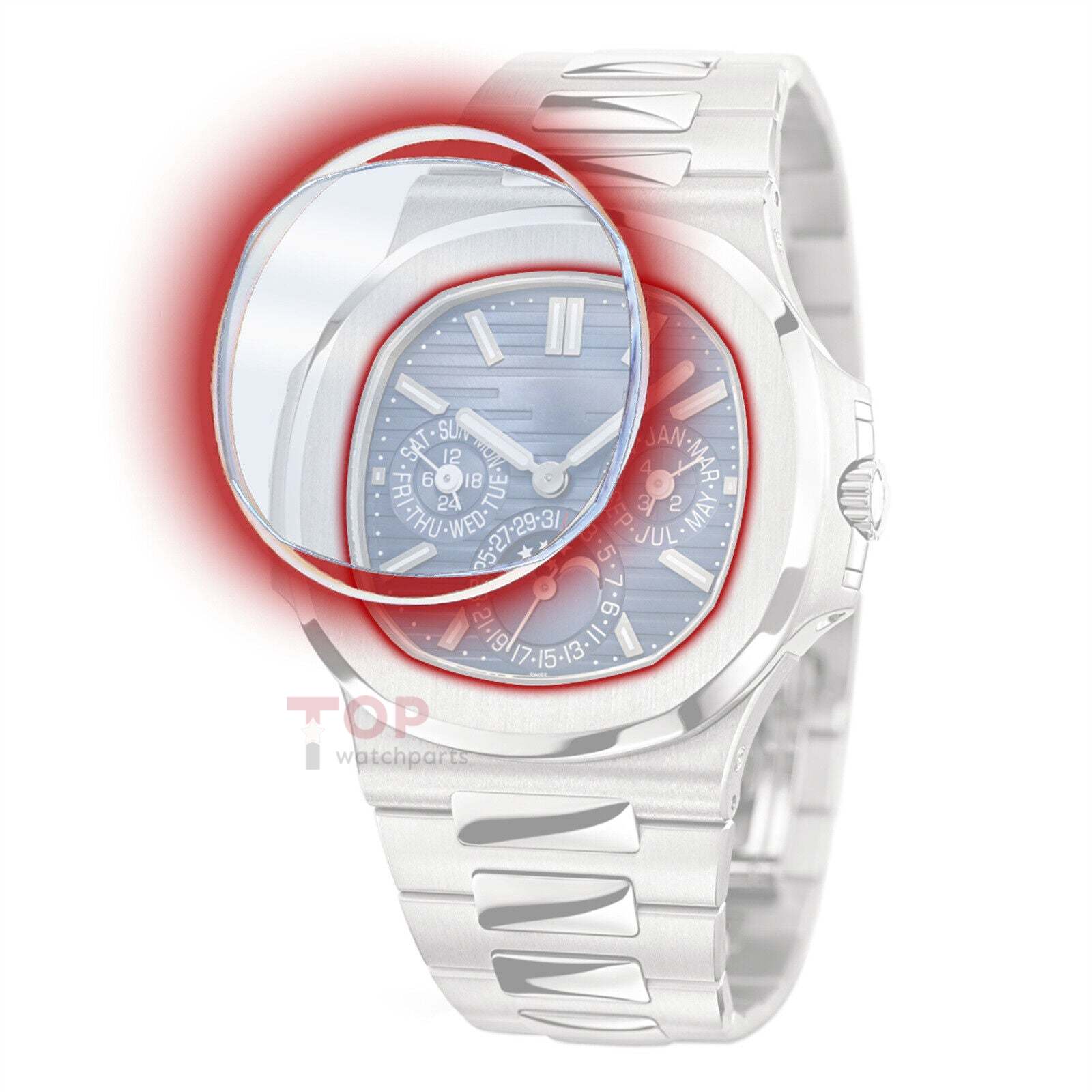 Watch Crystal for Patek Philippe 5740 Nautilus Sapphire Glass