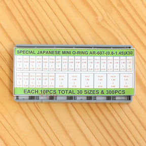 0.8-1.45 mm 30 Sizes Watch Gasket Set Waterproof Rubber Ring for Watch Crown Tube/Button Pusher/Crown/Screw