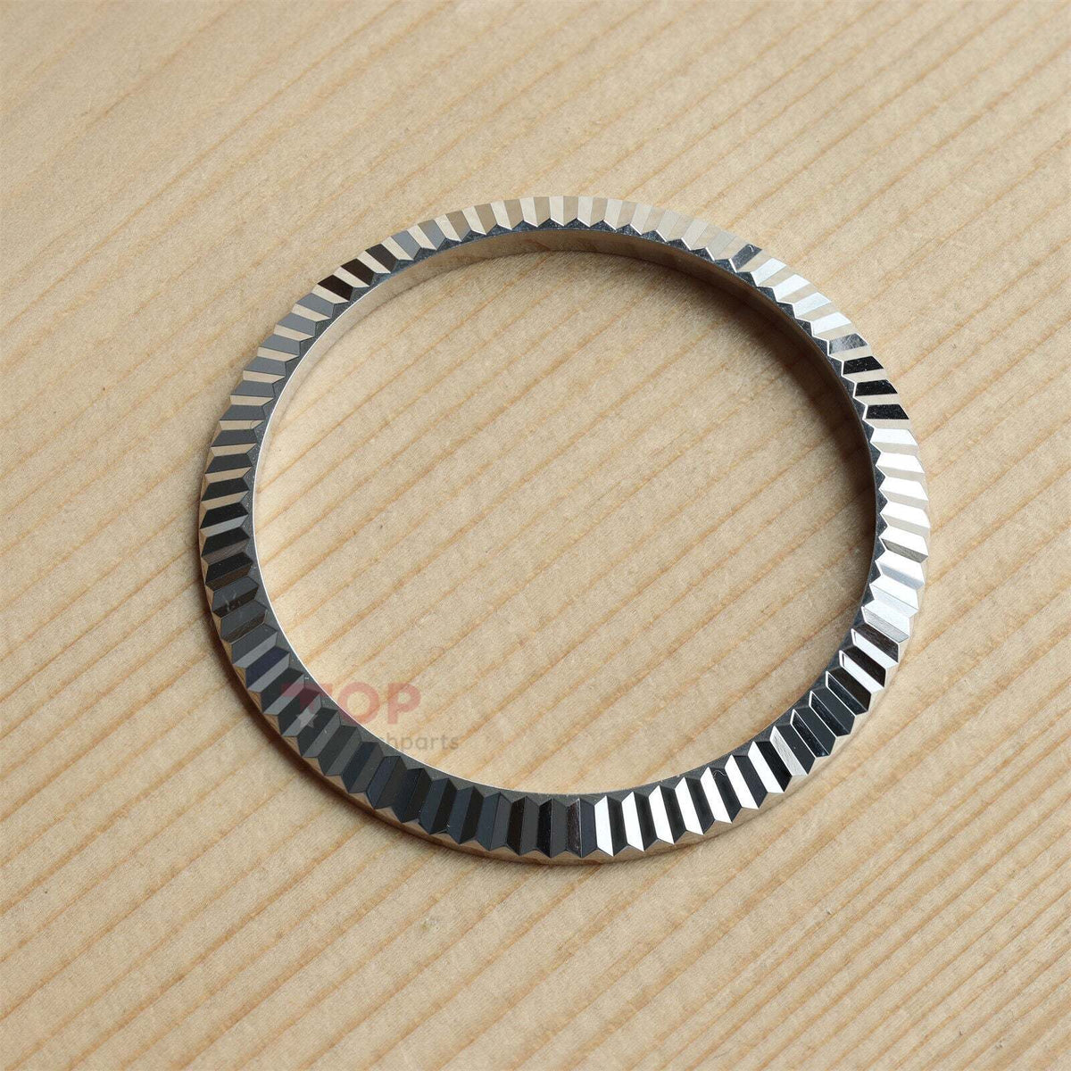 Watch 18K White Gold Bezel for Rolex Datejust 41 126334 126300 Fluted Ring