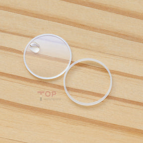 Watch Glass&Gasket for Tudor Princess 92413/92400/92414 25mm Sapphire Crystal Stepped Edge