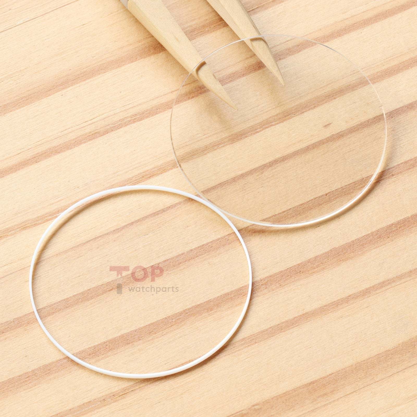 Double Domed Sapphire Crystal&Gasket for Vacheron Constantin VC Retrograde 4010U/4000U 42.5mm Watch Glass