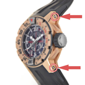 برغي حزام الساعة ذو 4 شوكات لساعة RM Richard Mille Automatic Diver RM028