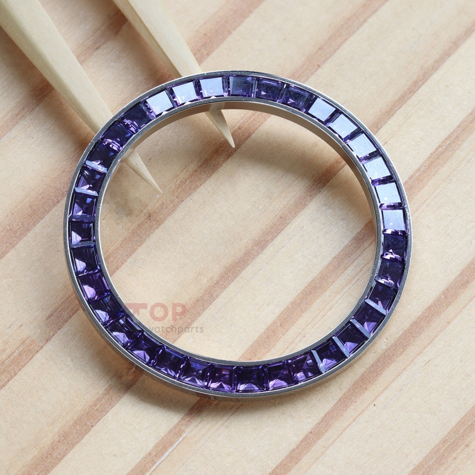 Synthetic Purple Spinel Bezel for Rolex Daytona 40mm Watch Gemstone