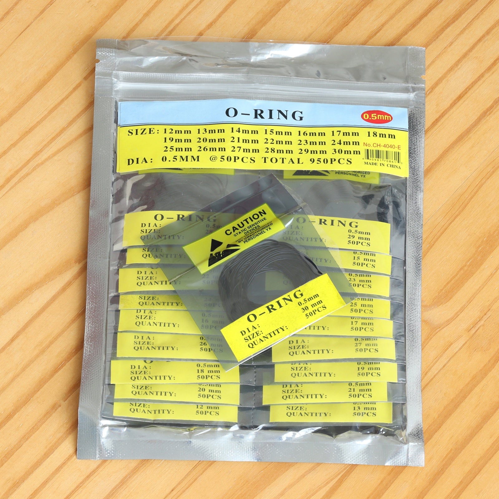 6 Sizes Watch Gasket Set Waterproof Rubber Ring O-Ring for Watch Bezel/Case Back