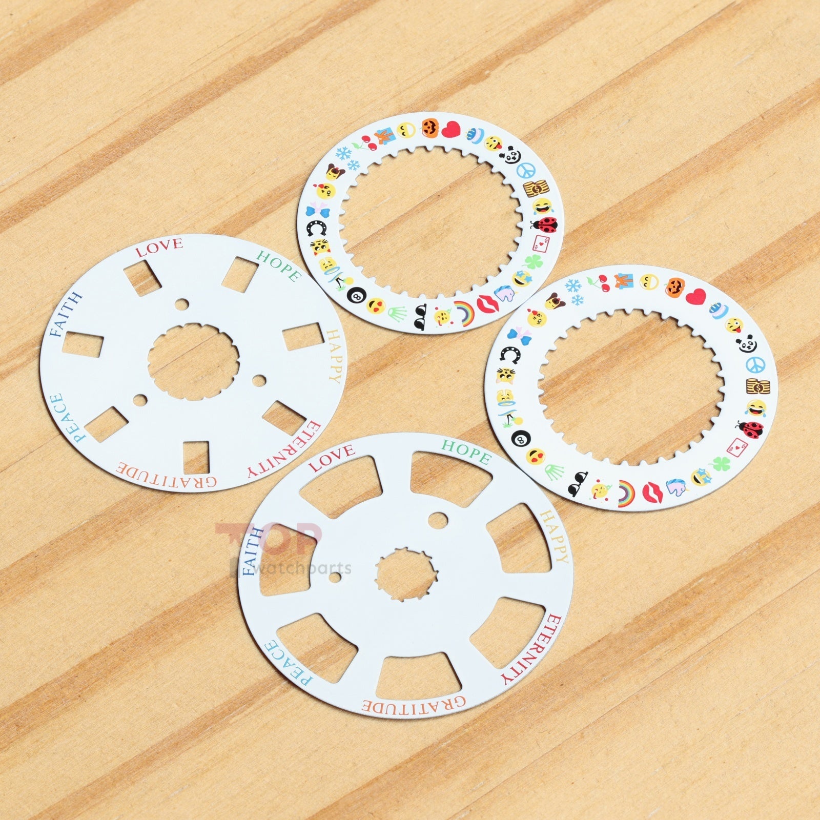 Puzzle Emoji Date Wheel Disc for Rolex Day-Date 36/40 Cal 3155/3255 Watch Calendar
