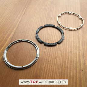 steel+carbon fibre bezel for HUB Hublot King Power 48mm watch