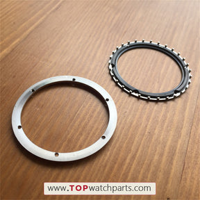 steel+carbon fibre bezel for HUB Hublot King Power 48mm watch