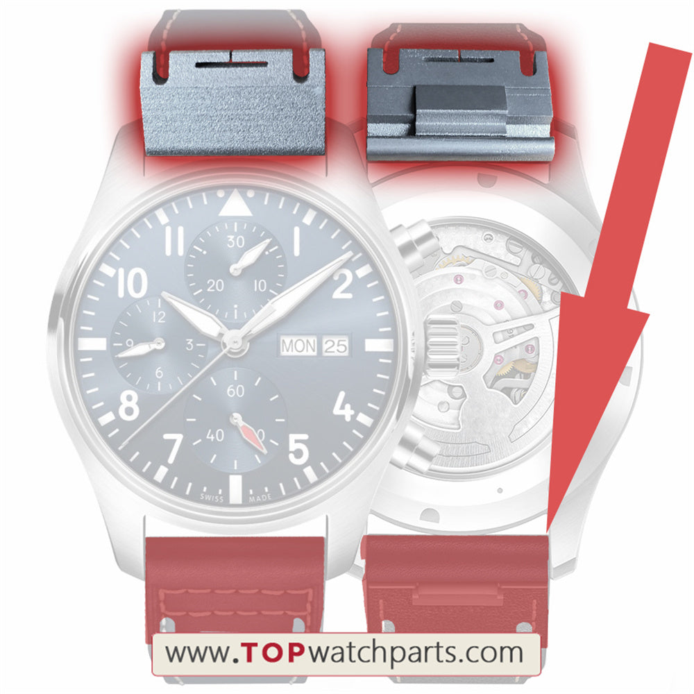 quick release watch strap inserts for IWC Pilot's IW3780 quick switch watch leather band