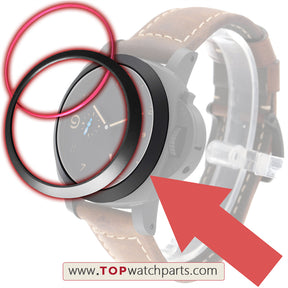 watch ceramic bezel for Panerai Luminor 1950 3 Days' GMT PAM01441 watch