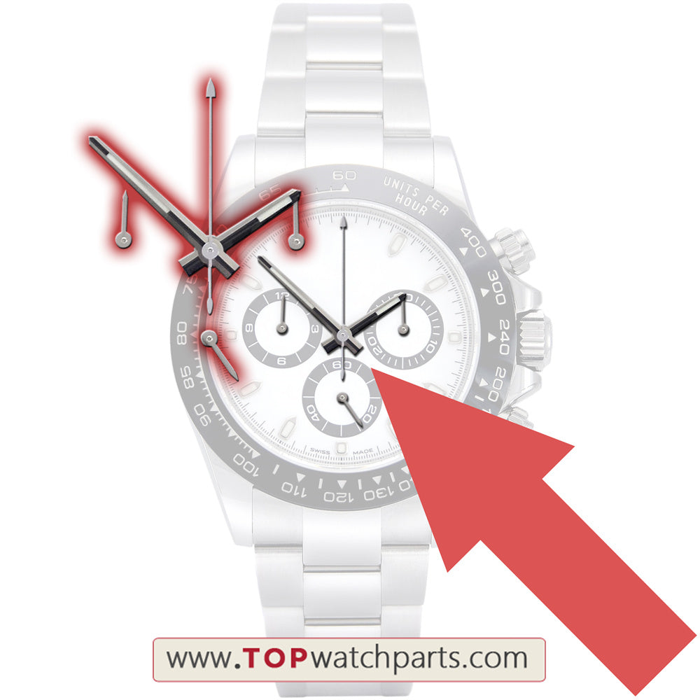 watch hand sets for Rolex Cosmograph Daytona rainbow watch cal.4130 4030 movement