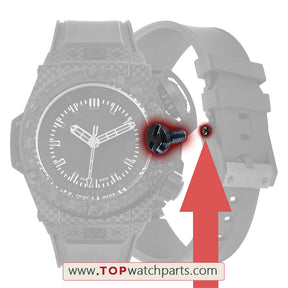 watch buckle screw for Hublot King Power Diver Oceanographic 4000 Monaco 731 watch clasp screws tube