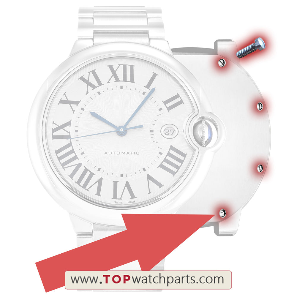 watch back screw for Ballon Bleu de Cartier watch case