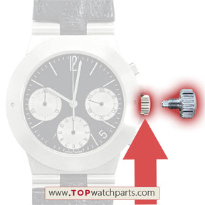CH35B-Schraubkrone für die 35-mm-Uhr BVLGARI Diagono Sports