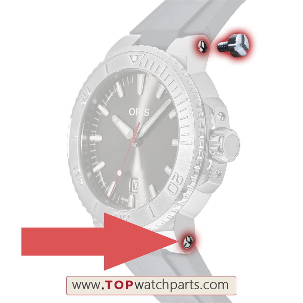 trifurcation watch band screw for Oris Aquis Date 7730 watch case