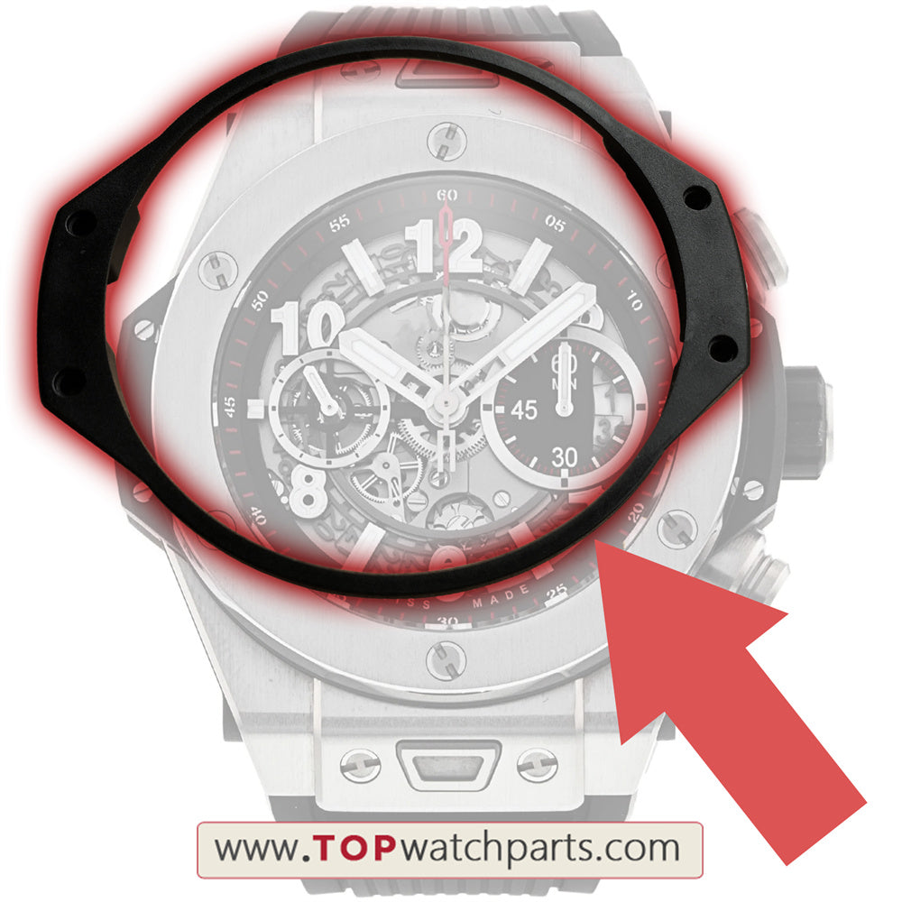 resin watch bezel insert for HUB Hublot Big Bang Unico 411 Chronograph watch