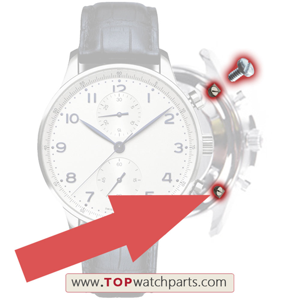 steel case back screw for IWC Portugieser chronograph watch IW3714