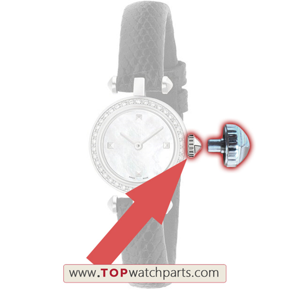Four pyramid watch crown for Gucci Diamantissima 22mm quartz watch