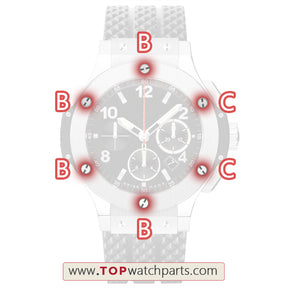 steel bezel case screw for HUB Hublot BigBang 301 44mm original automatic watch